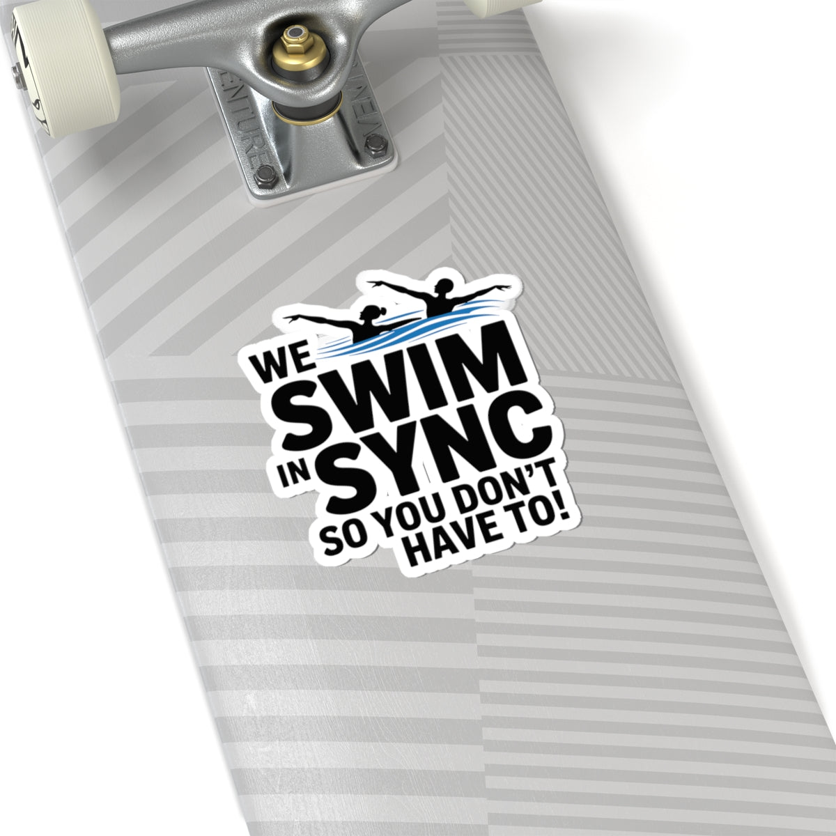 Funny Synchronized Swimming Sticker - Team Sport Vinyl Decal for Swimmers and Coaches