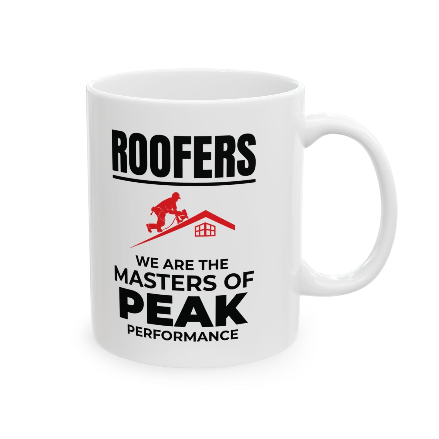 Roofer Mug - Masters of Peak Performance - Roofing Gift Coffee Cup