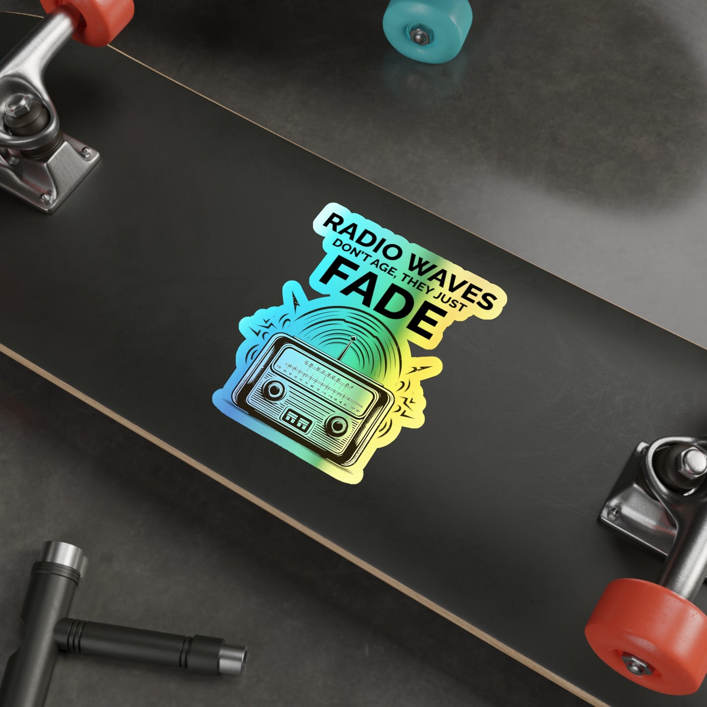 Amateur Ham Radio Operator Stickers Holographic Vinyl Decal - Timeless Signals & Propagation Enthusiasts