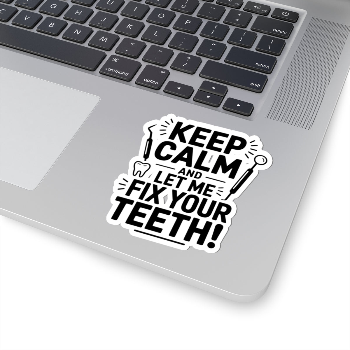 Calm Dental Lab Sticker - Prosthetic Technician Vinyl Decal for Crown & Bridge Specialists