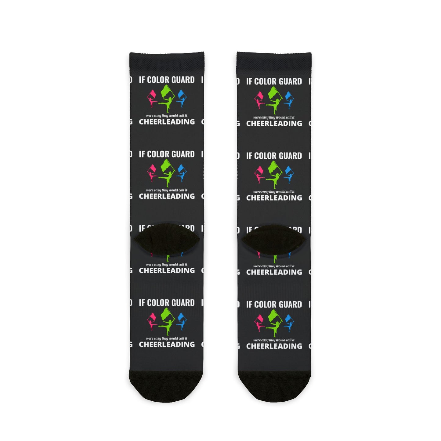 Color Guard Socks, Fun and Motivational Design for Enthusiasts