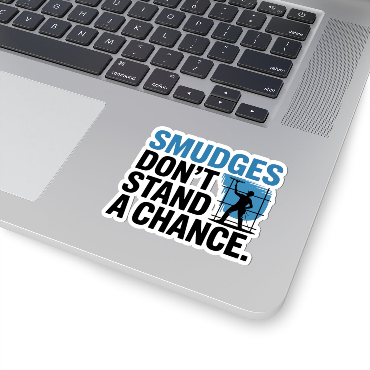 Window Cleaner Sticker - Smudge Defeat Vinyl Decal for Professionals & Technicians