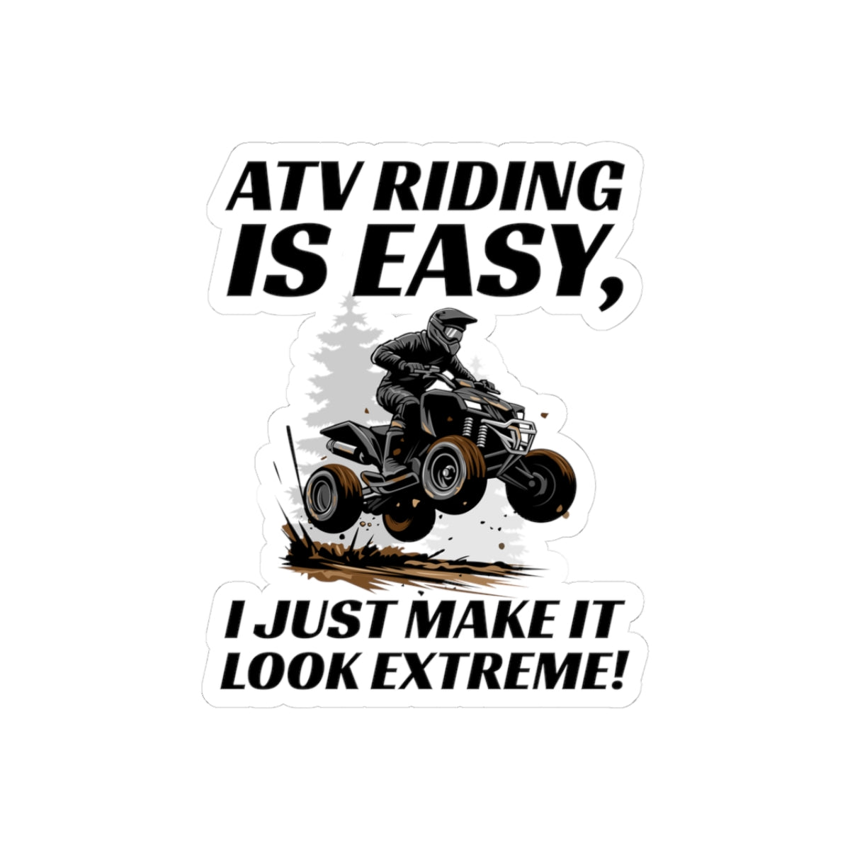 ATV Racing Sticker Vinyl – Off-Road Adventure Quad Bike Decal