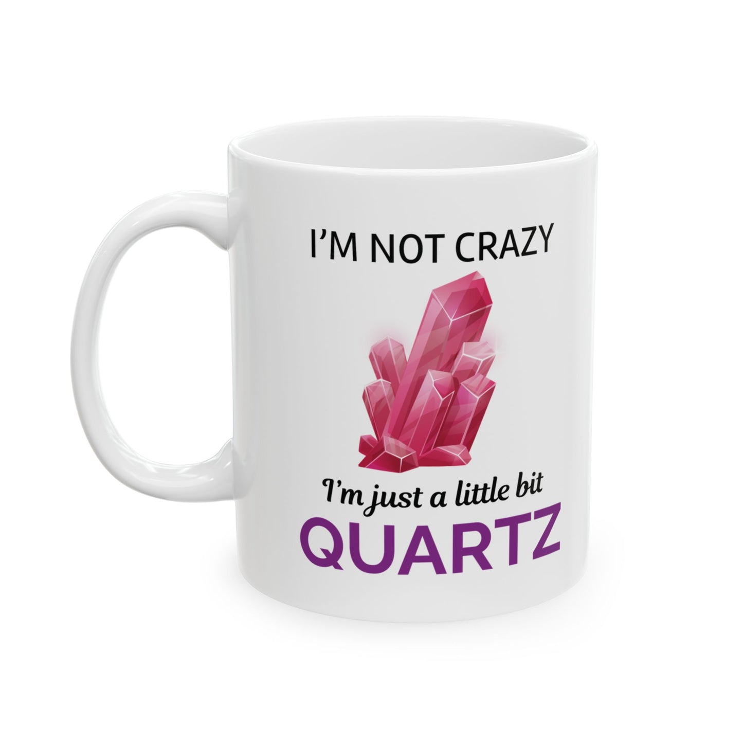 Rock Collector Mug Quartz Pun Humor for Mineral Enthusiasts Geologists