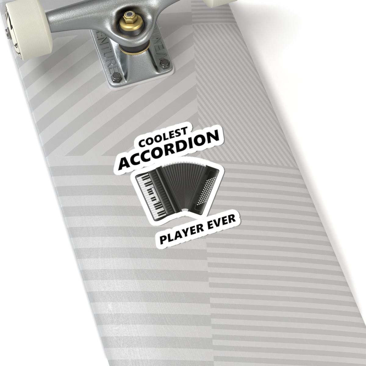 Funny Accordion Sticker - Coolest Player Ever Vinyl Decal for Polka Lovers