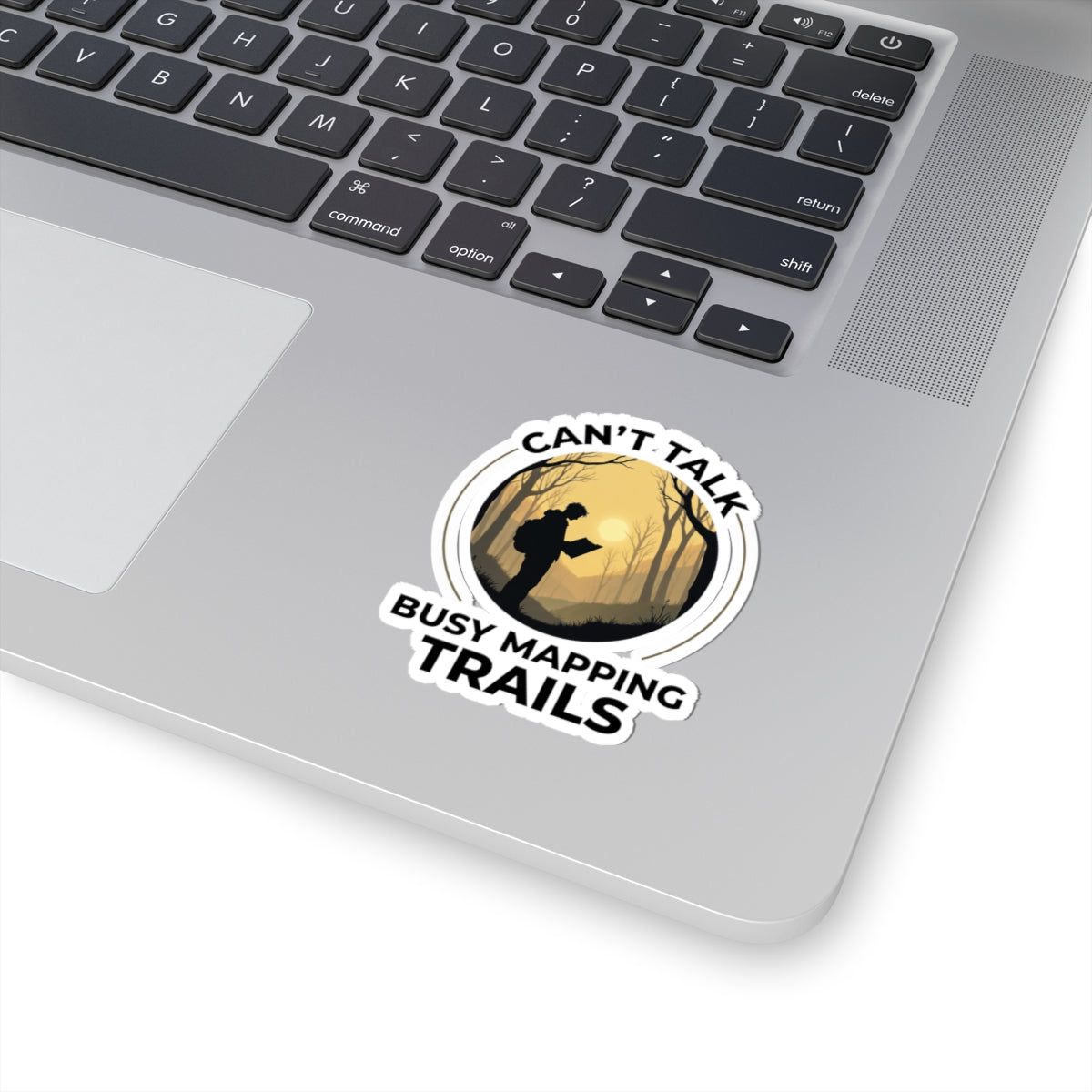 Trail Mapper Sticker - Outdoor Cartography Vinyl Decal for Hikers & GIS Pros