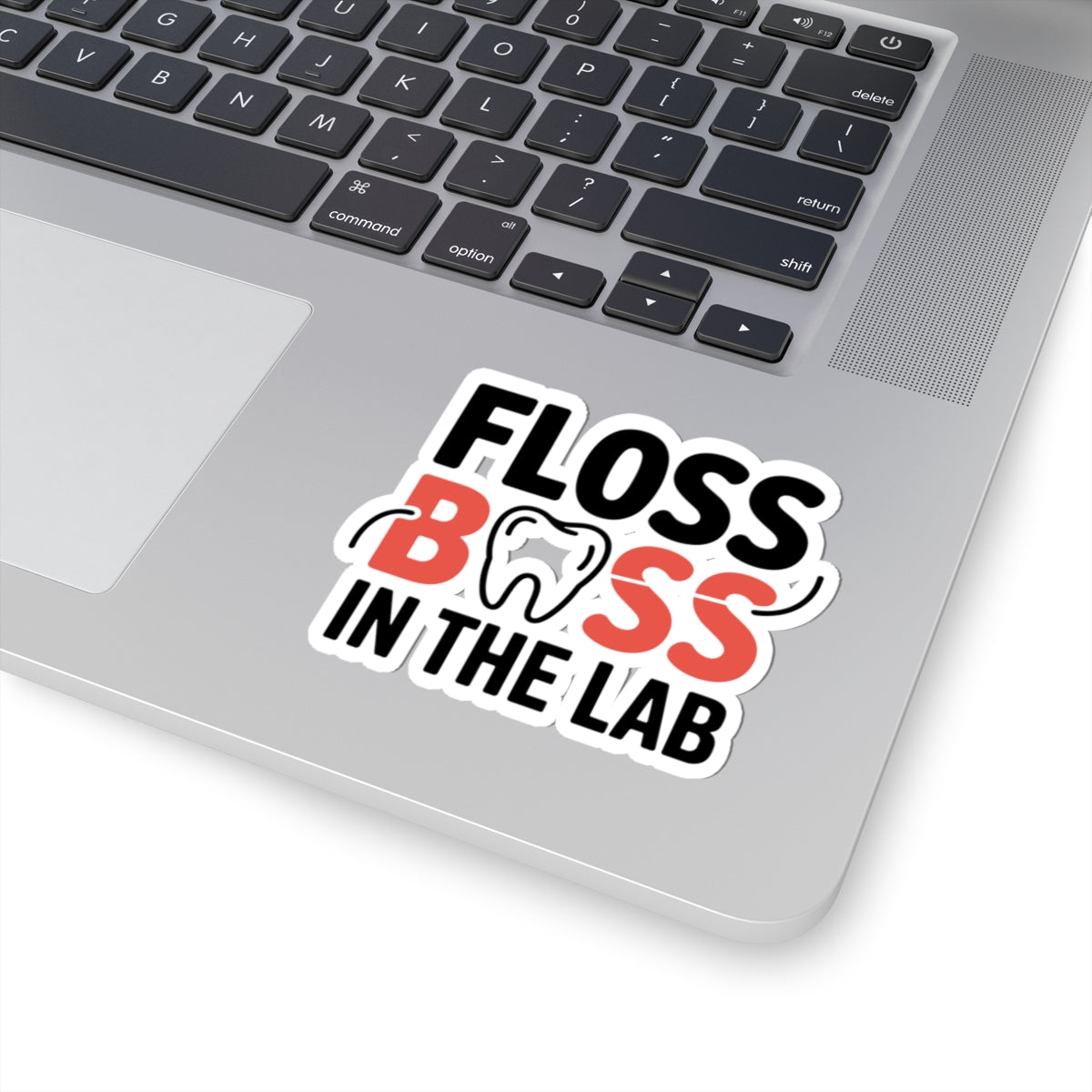 Floss Boss Dental Lab Sticker - Funny Vinyl Decal for Dental Technicians & Dentists
