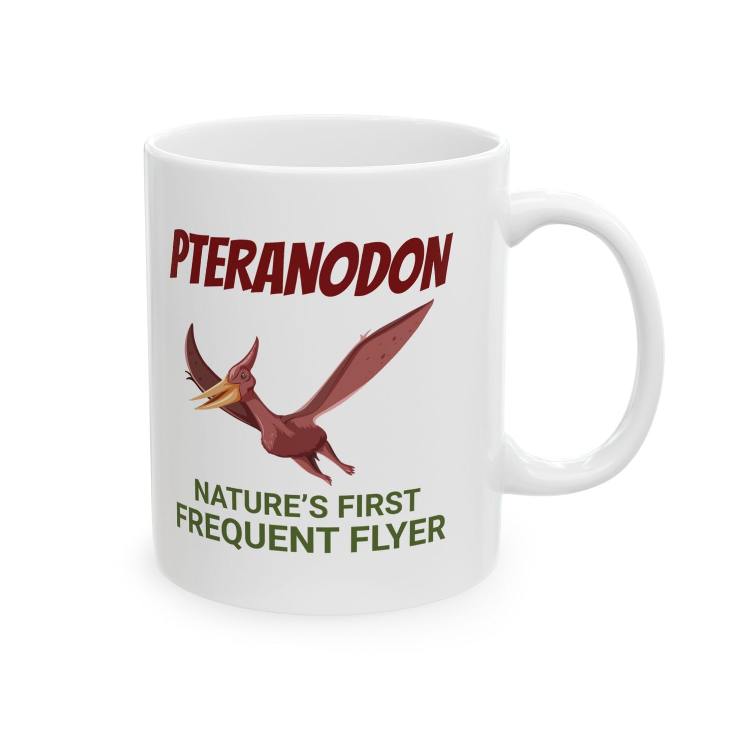 Dinosaur Fossil Mug Pteranodon Flying Reptile for Archaeology Enthusiasts