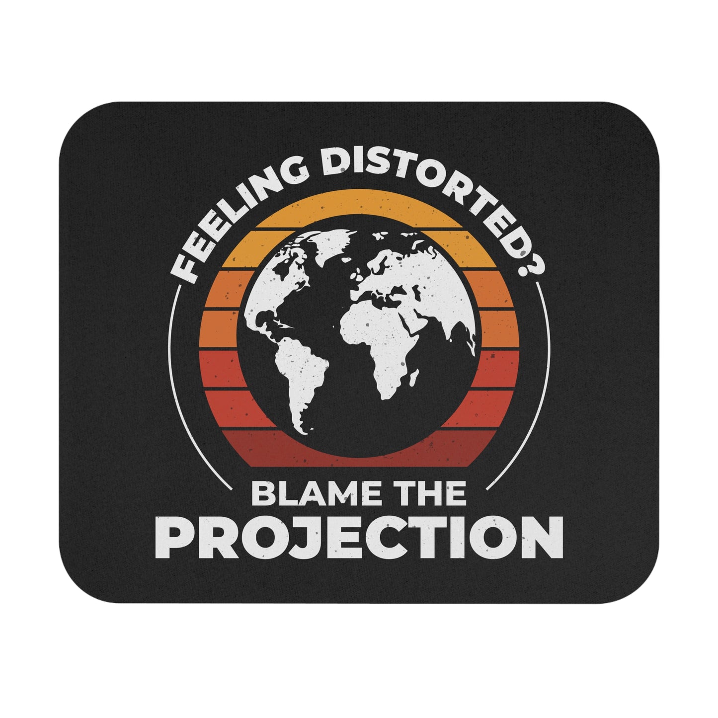 Cartography Funny Map Mouse Pad - Geospatial Humor Non-Slip Rubber Base for Geographers Mappers Students