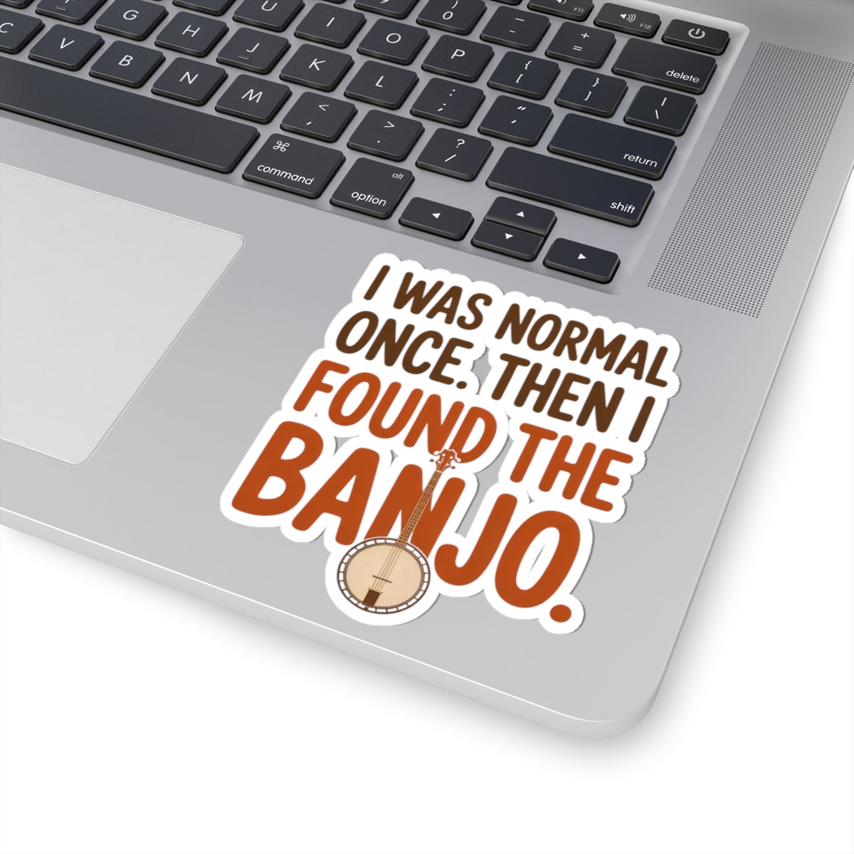 Banjo Sticker – Funny Relatable Obsession Humor Decal for Bluegrass Musicians Five-String Instrument Lovers