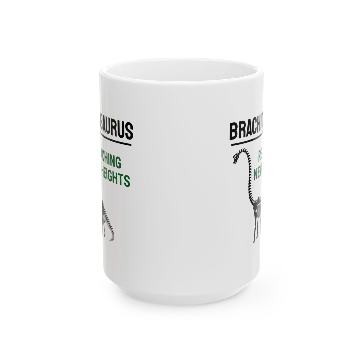 Dinosaur Fossil Mug for Sauropod Lovers Brachiosaurus Skeleton Design