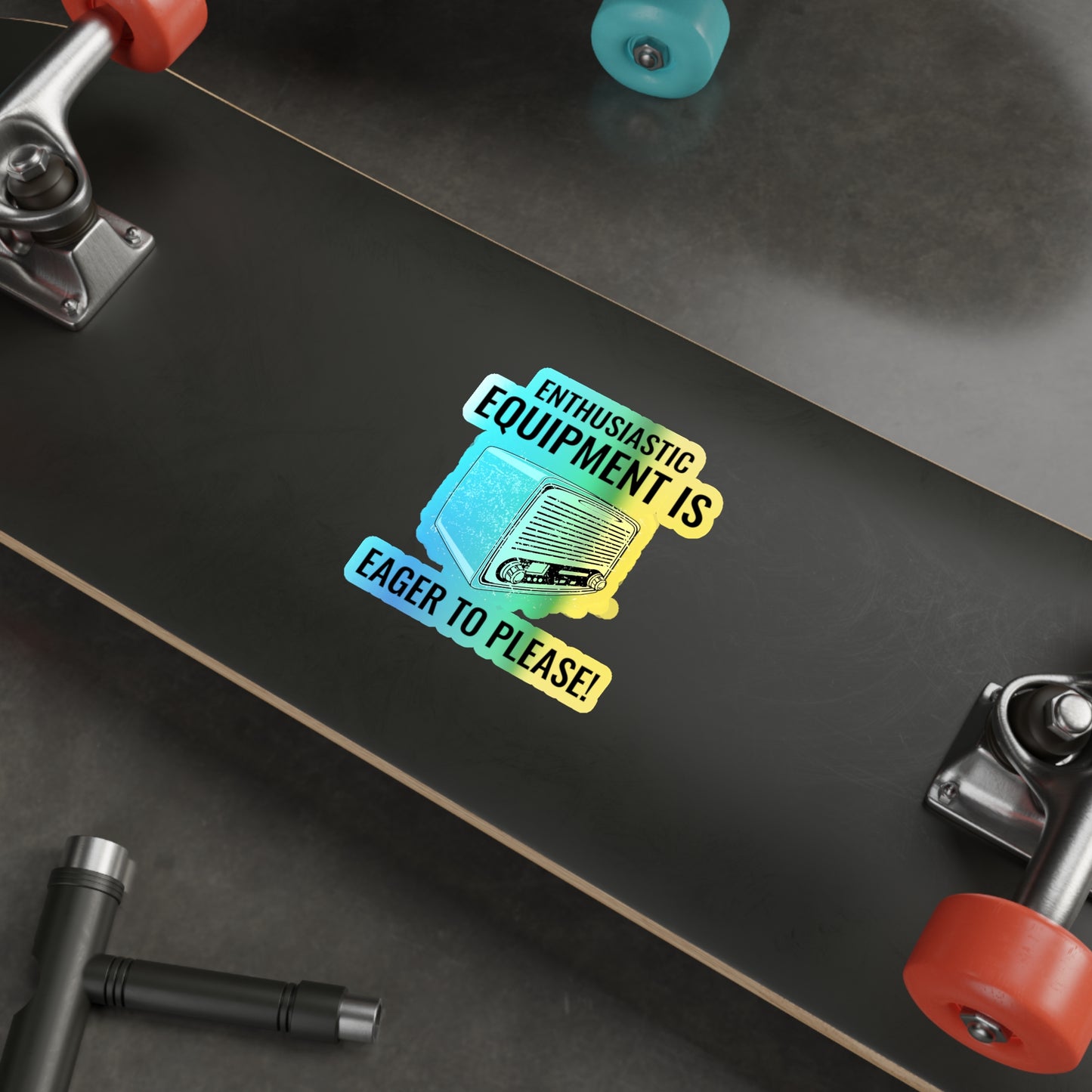 Amateur Ham Radio Operator Stickers Holographic Vinyl Decal - Radio Gear & Shack Enthusiast