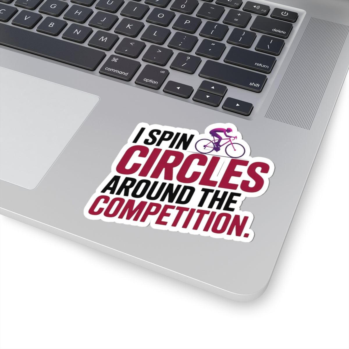 Competitive Indoor Cycling Sticker - Spin Circles Bike Vinyl Decal for Artistic Rhythmic Athletes, Coach, Studio Teams
