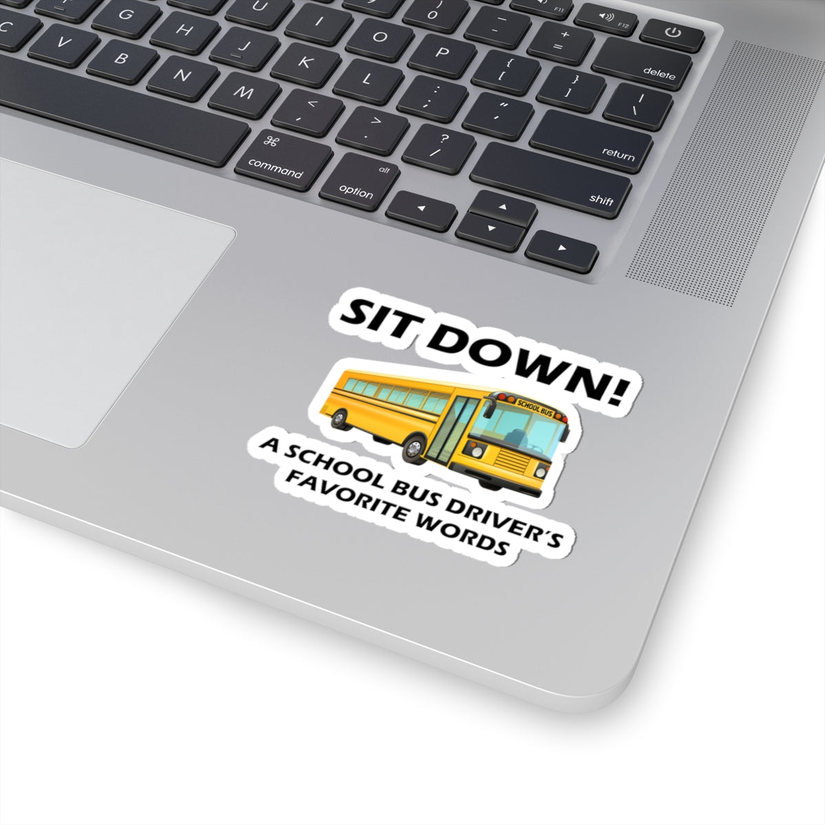 School Bus Driver Sticker - Sit Down Humor Vinyl Decal for Bus Drivers & Transportation Pros