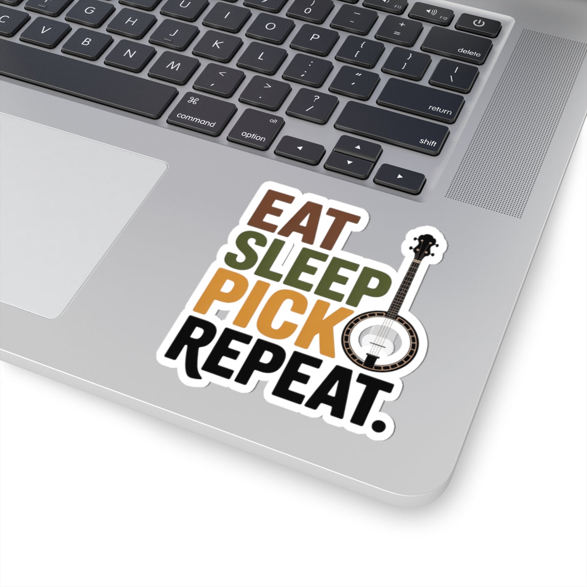 Banjo Sticker – Bold Picker Lifestyle Mantra Decal for Bluegrass Musicians Five-String Instrument Lovers