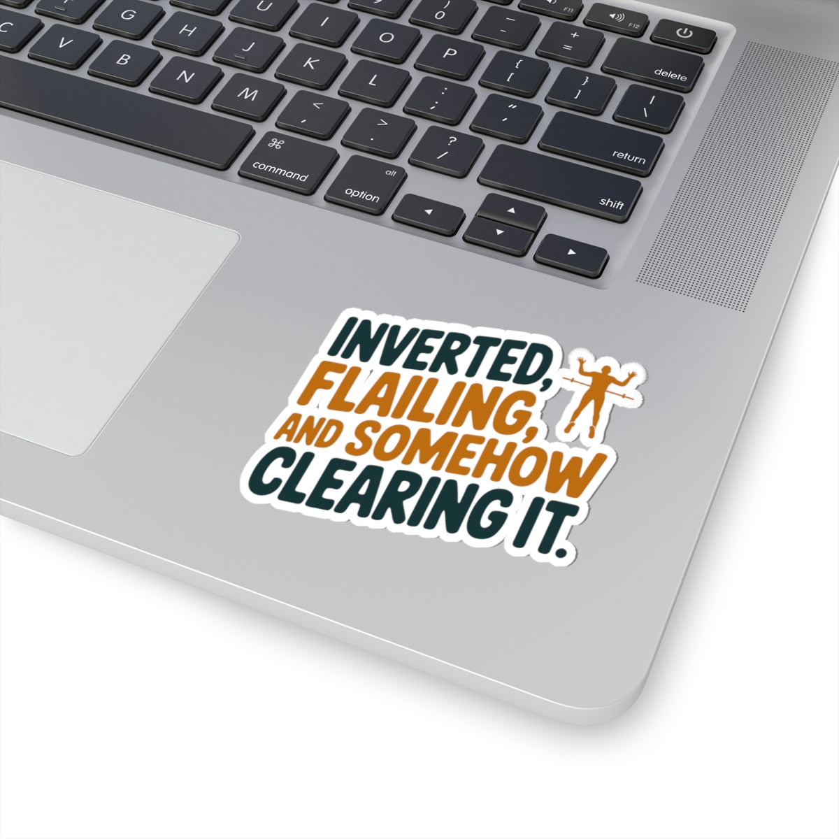 Pole Vault Sticker – Hilarious Relatable Humor Decal for Track and Field Athletes, Competitive Vaulters & Sport Enthusiasts