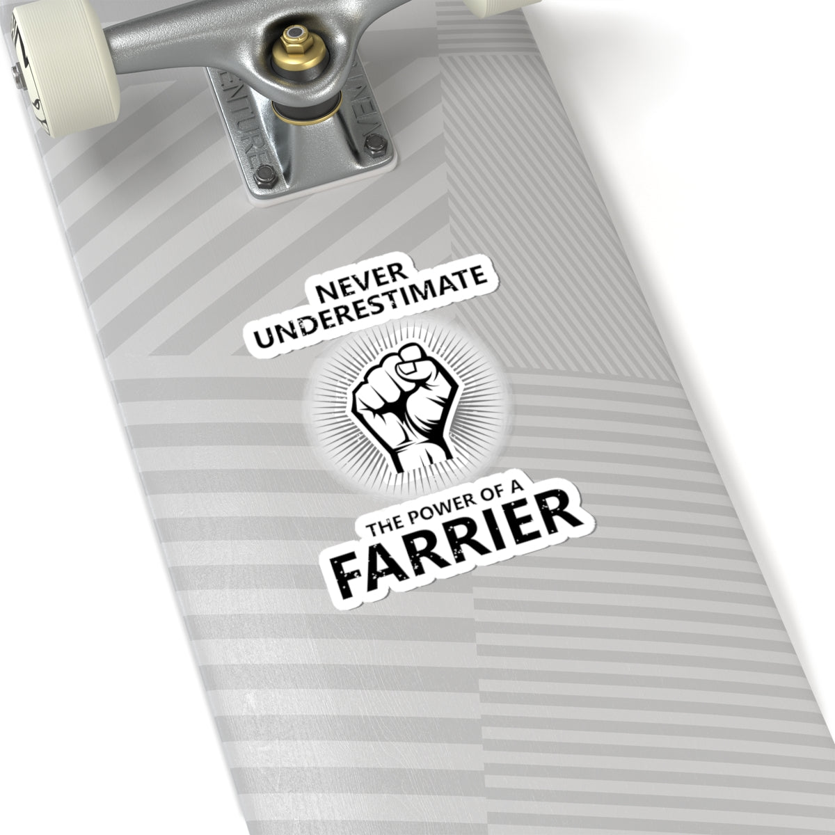 Farrier Power Sticker - Horseshoe Artistry Vinyl Decal for Blacksmiths & Equine Caregivers