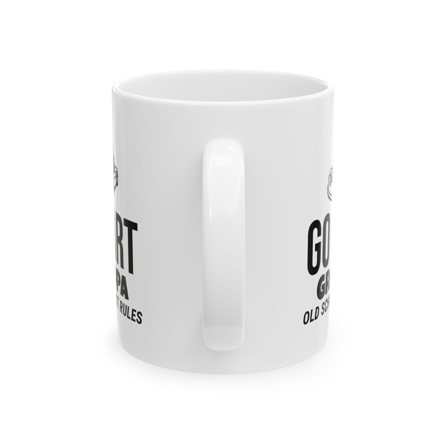 Go Kart Grandpa Mug - Old School, Fast Rules Design