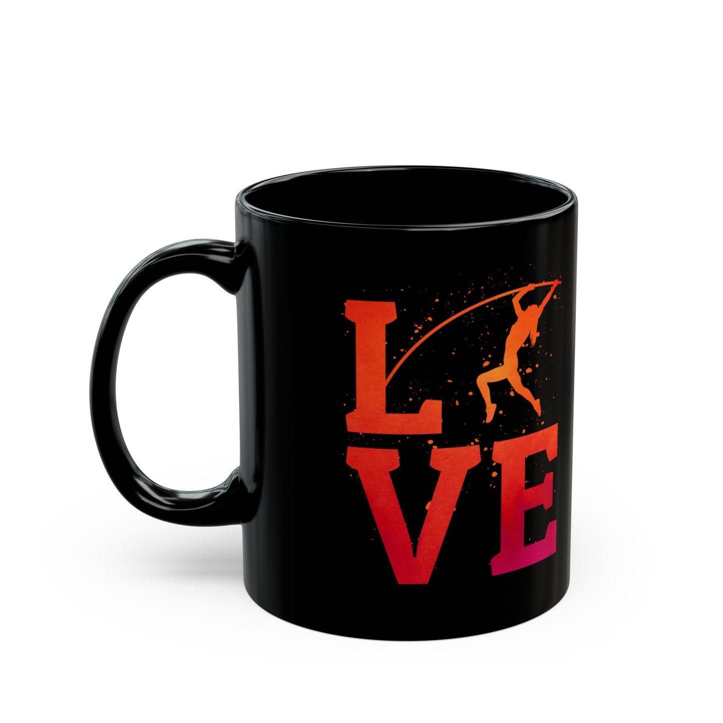 Pole Vault Mug Black – Champion Gift for Vaulter Athletes Track Coaches 11oz