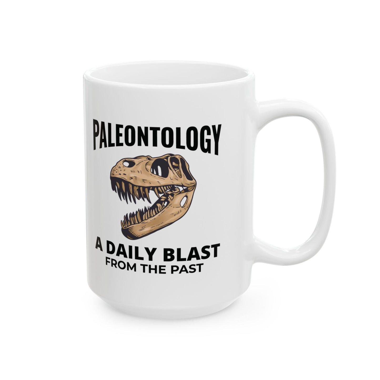 Dinosaur Fossil Mug T-Rex Skull for Paleontology Enthusiasts