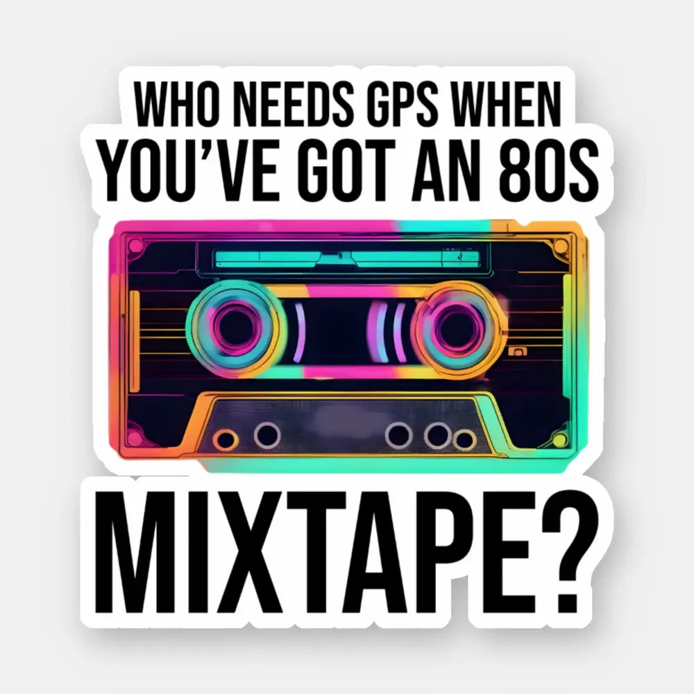 80s Cassette Tape: Embrace the Retro Vibes Stickers