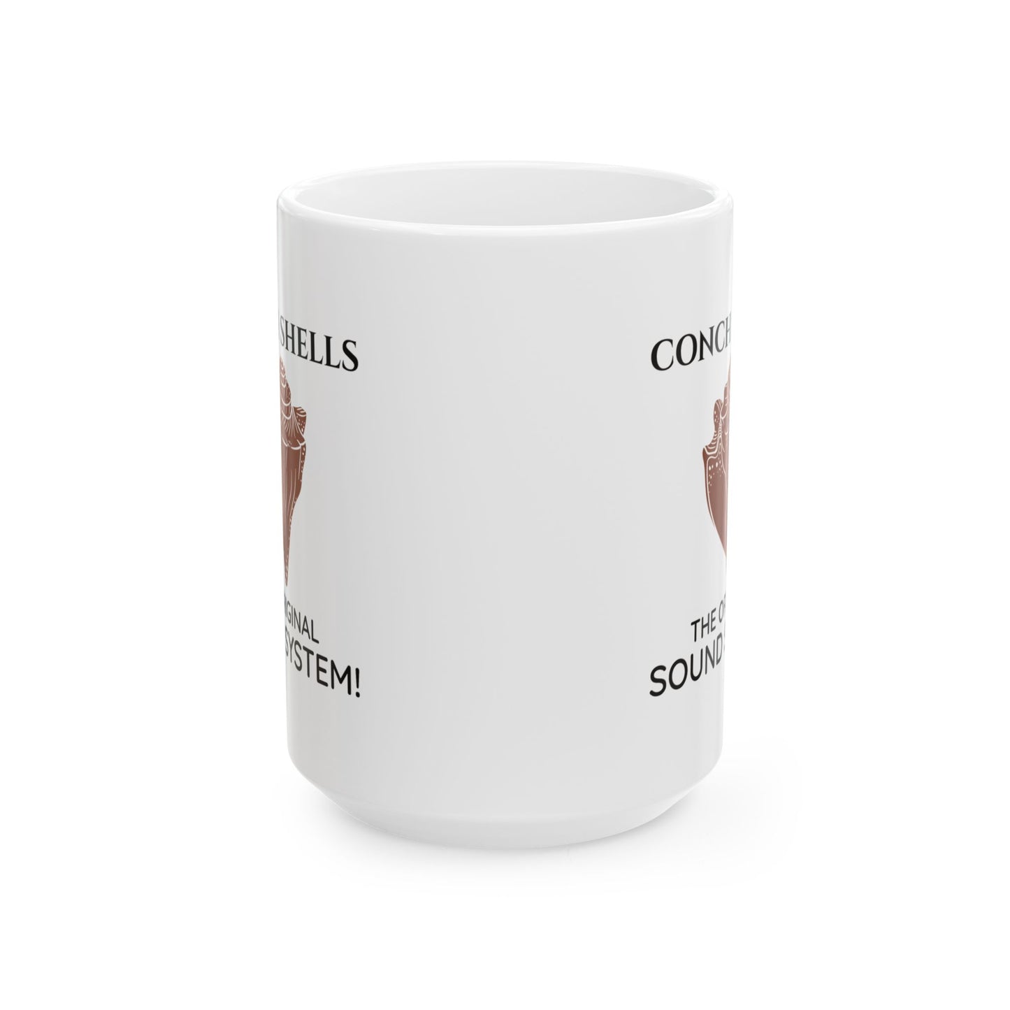 Conch Shell Mug for Beach Audio Fans and Coastal Collectors