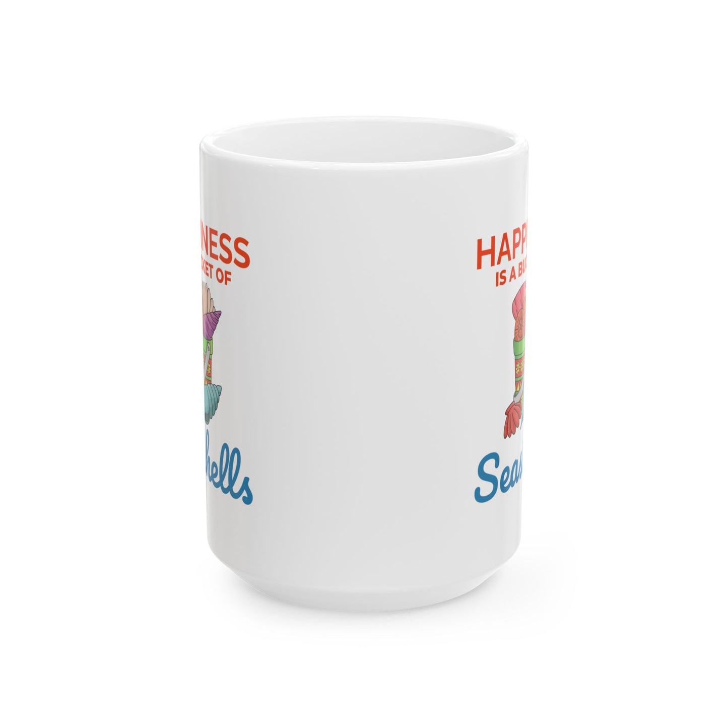 Seashells Collector Mug, Beach Treasure, Ocean Lover