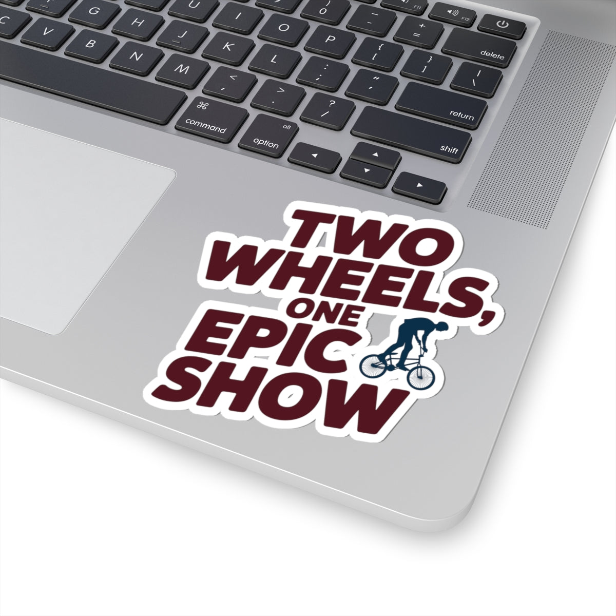 Dynamic Indoor Cycling Sticker - Epic Show Bike Performance Vinyl Decal for Artistic Performers, Studio Teams, Fans