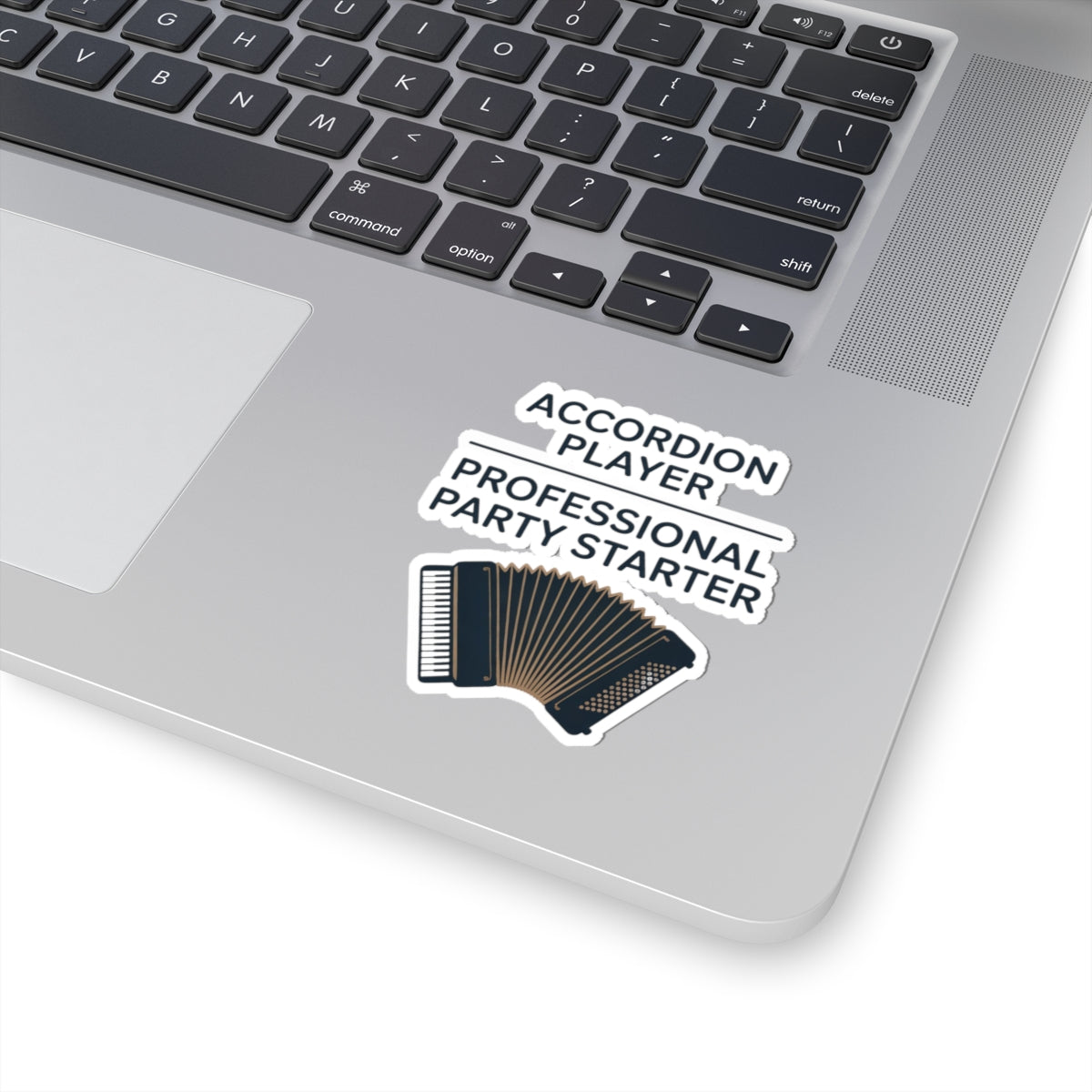 Accordion Player Sticker - Professional Badge Party Starter Decal for Musicians, Polka Band Members, Event Performers