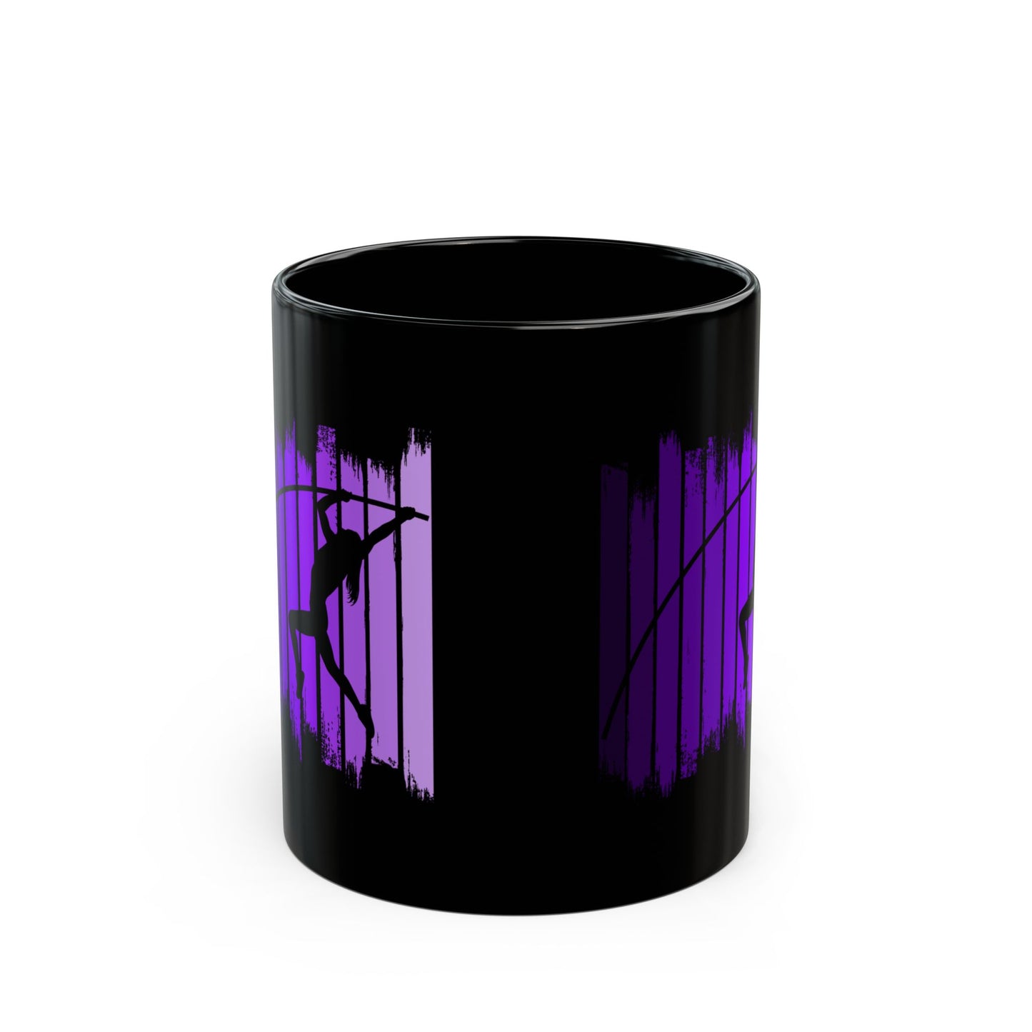 Pole Vault Mug Black – Elite Vaulter Gift for High Jump Athletes Coaches 11oz
