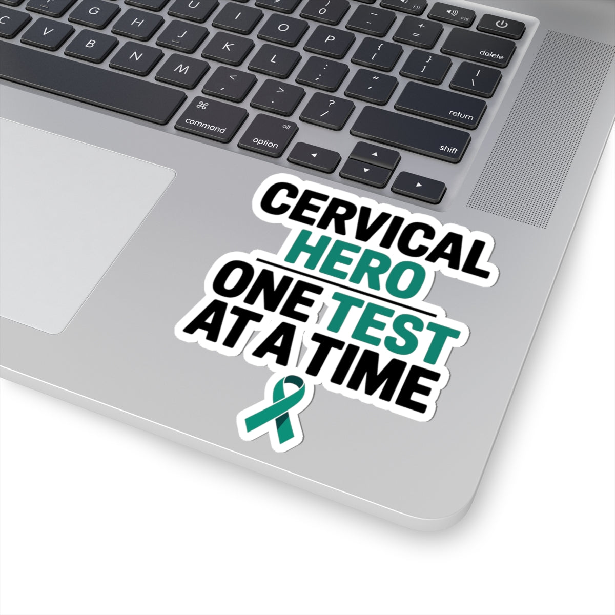 Cervical Cancer Awareness Sticker - Cervical Hero One Test Vinyl Decal for Health Advocates