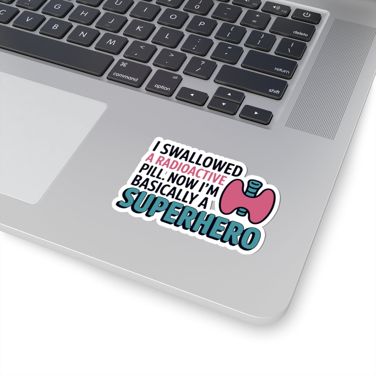 Thyroid Funny Superhero Awareness Sticker - Durable Vinyl Decal for Warriors Survivors
