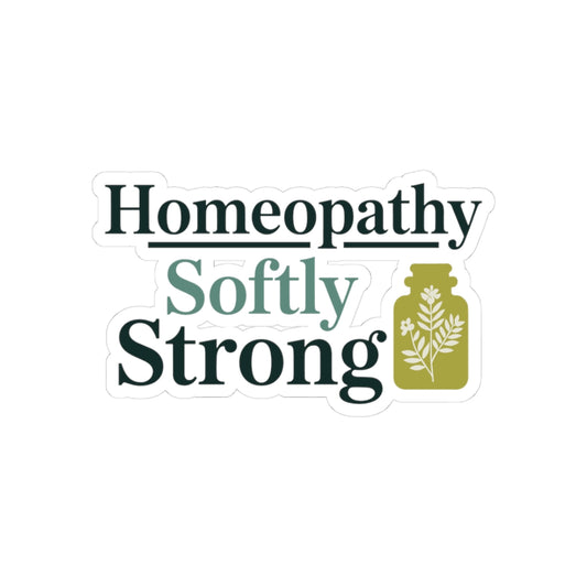 Homeopathy Strength Sticker - Gentle Power Vinyl Decal for Homeopaths, Natural Medicine Advocates