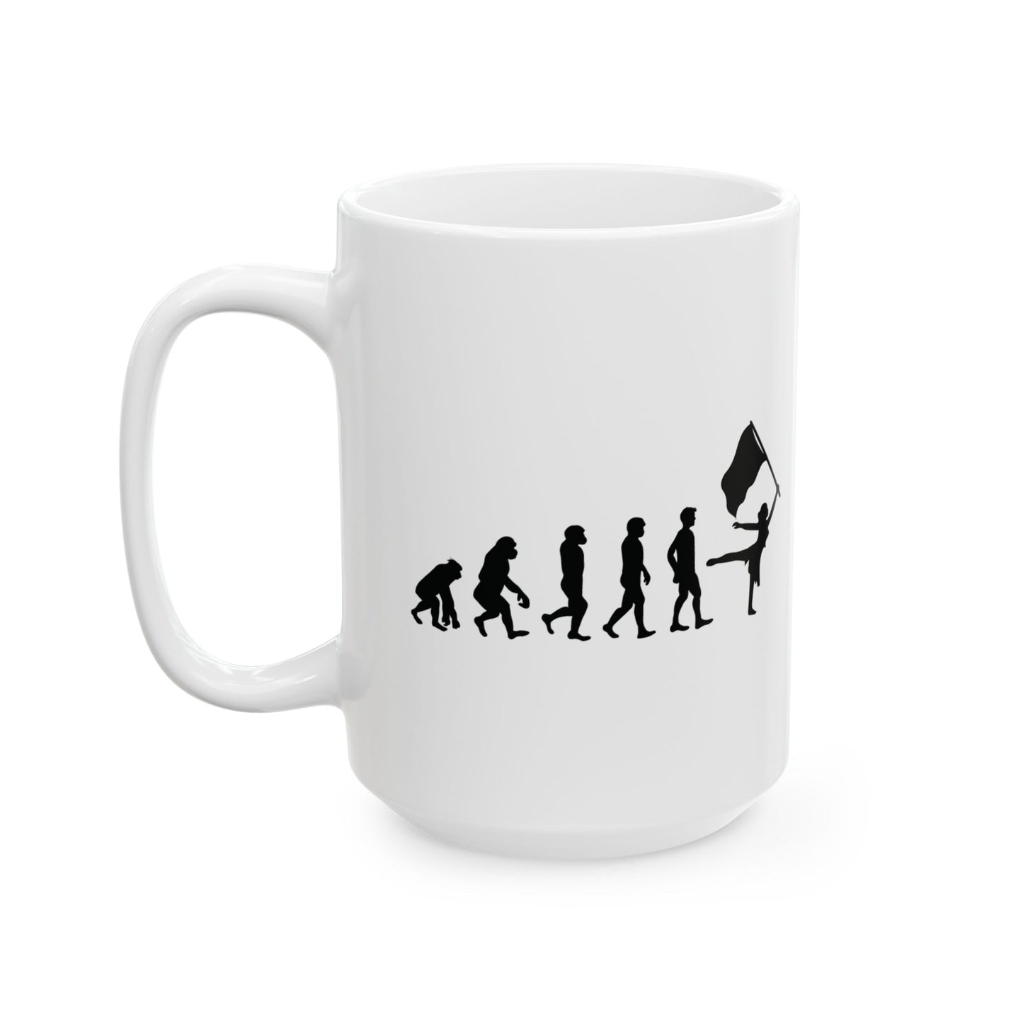 Color Guard Mug - Funny Evolution Design for Fans & Performers