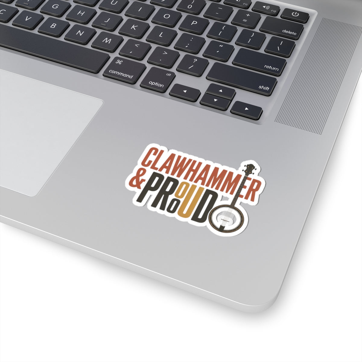 Clawhammer Banjo Sticker – Bold Pride Style Decal for Bluegrass Musicians Folk String Instrument Players
