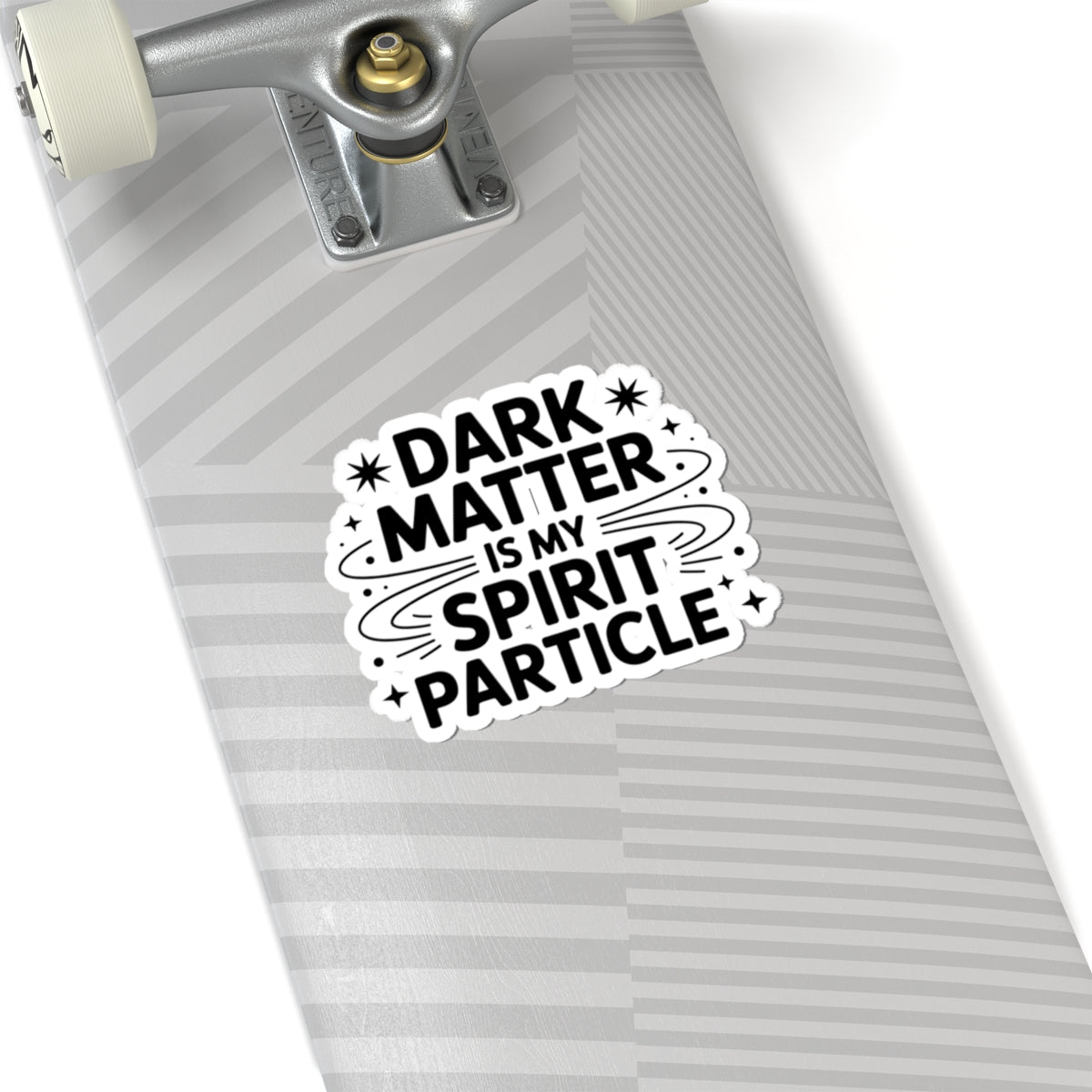 Dark Matter Humor Sticker - Cosmic Spirit Vinyl Decal for Astrophysicists & Space Philosophers