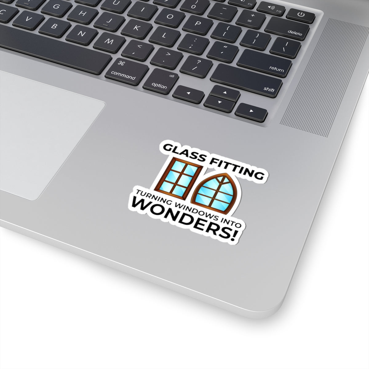 Glass Fitting Wonder Sticker - Glazier Artistry Vinyl Decal for Window Installers & Glass Craftsmen