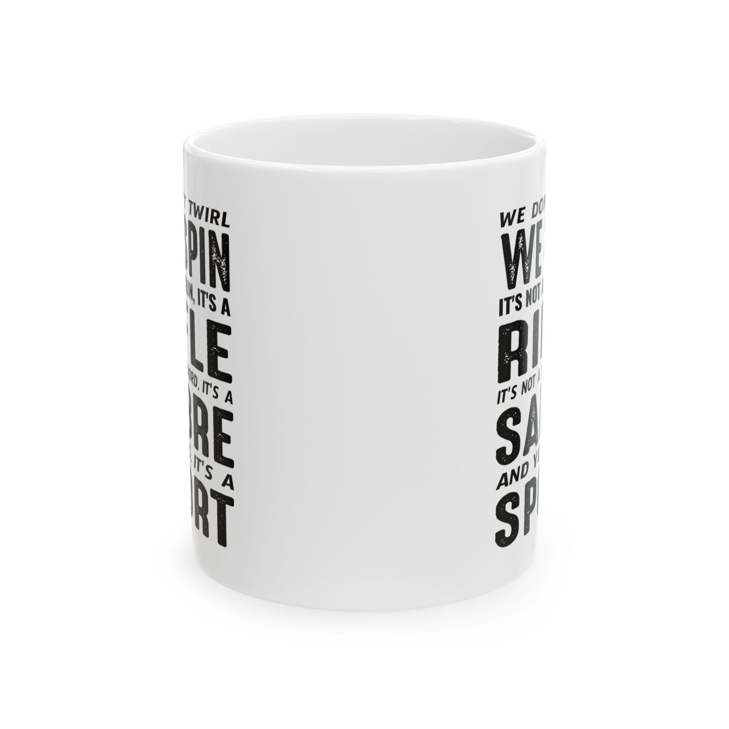 Color Guard Tasse – Spin Rifle Sabre Sport Design für Enthusiasten