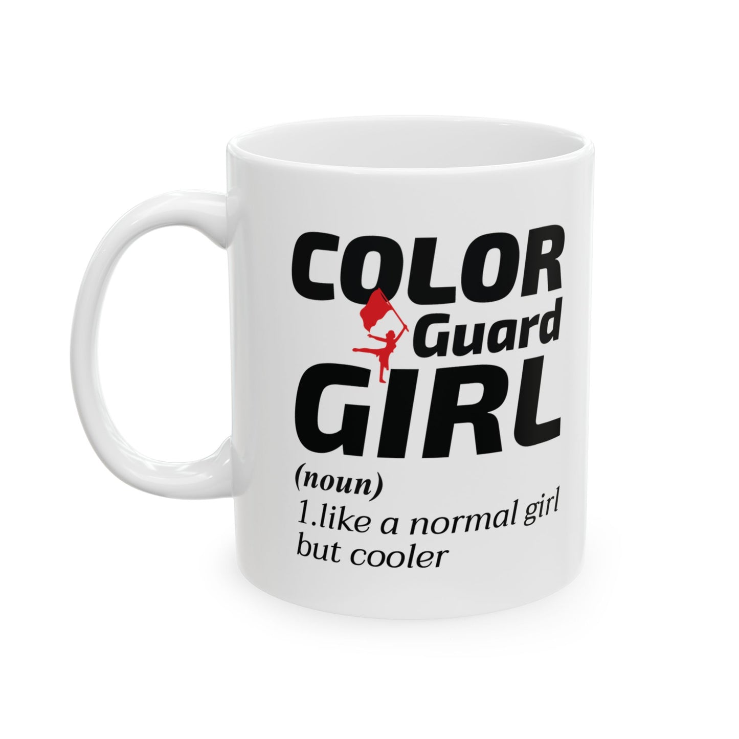 Color Guard Girl Mug | Flag Team Dance Performance Marching Band Gift