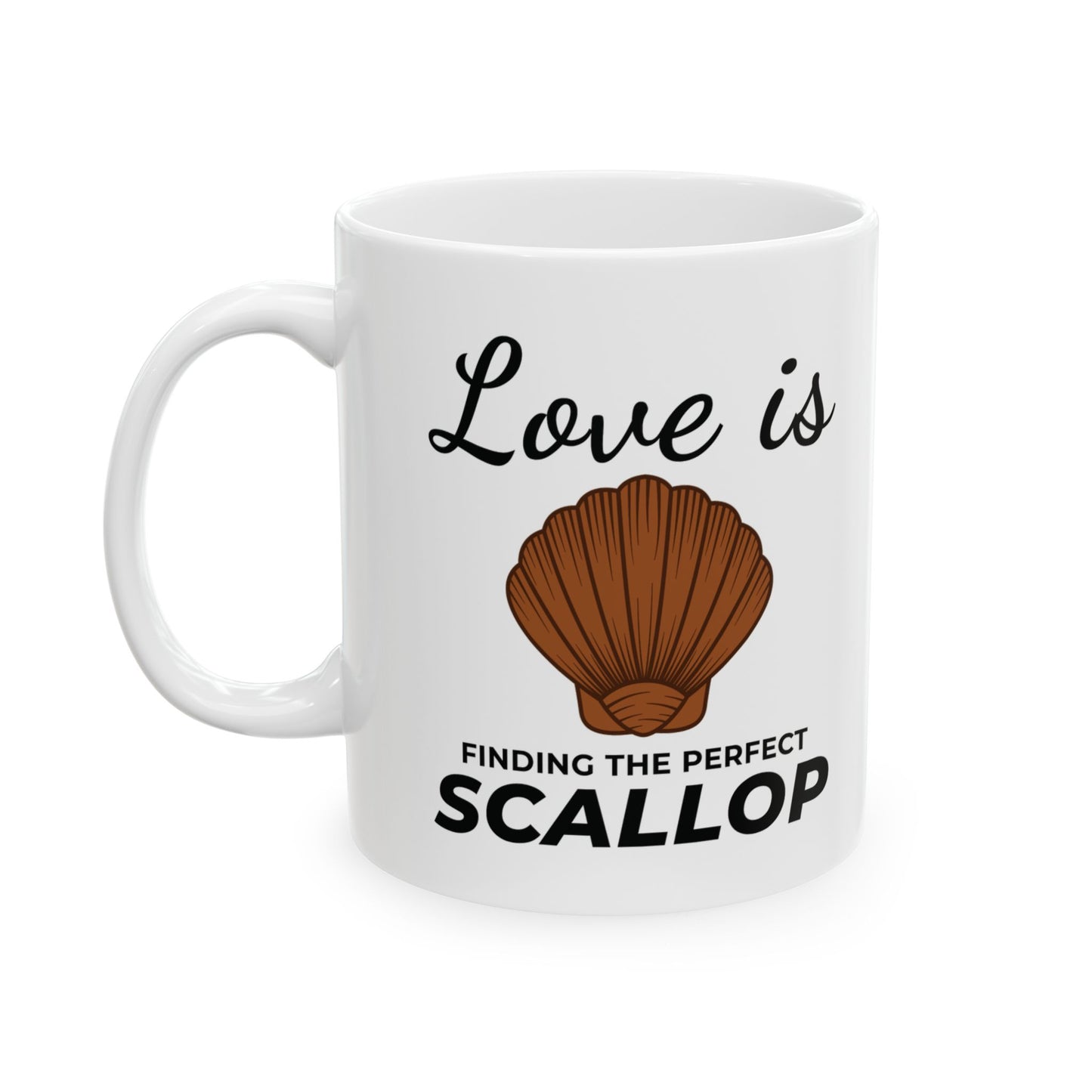 Perfect Scallop Mug, Ocean Love, Beach Treasure Gift