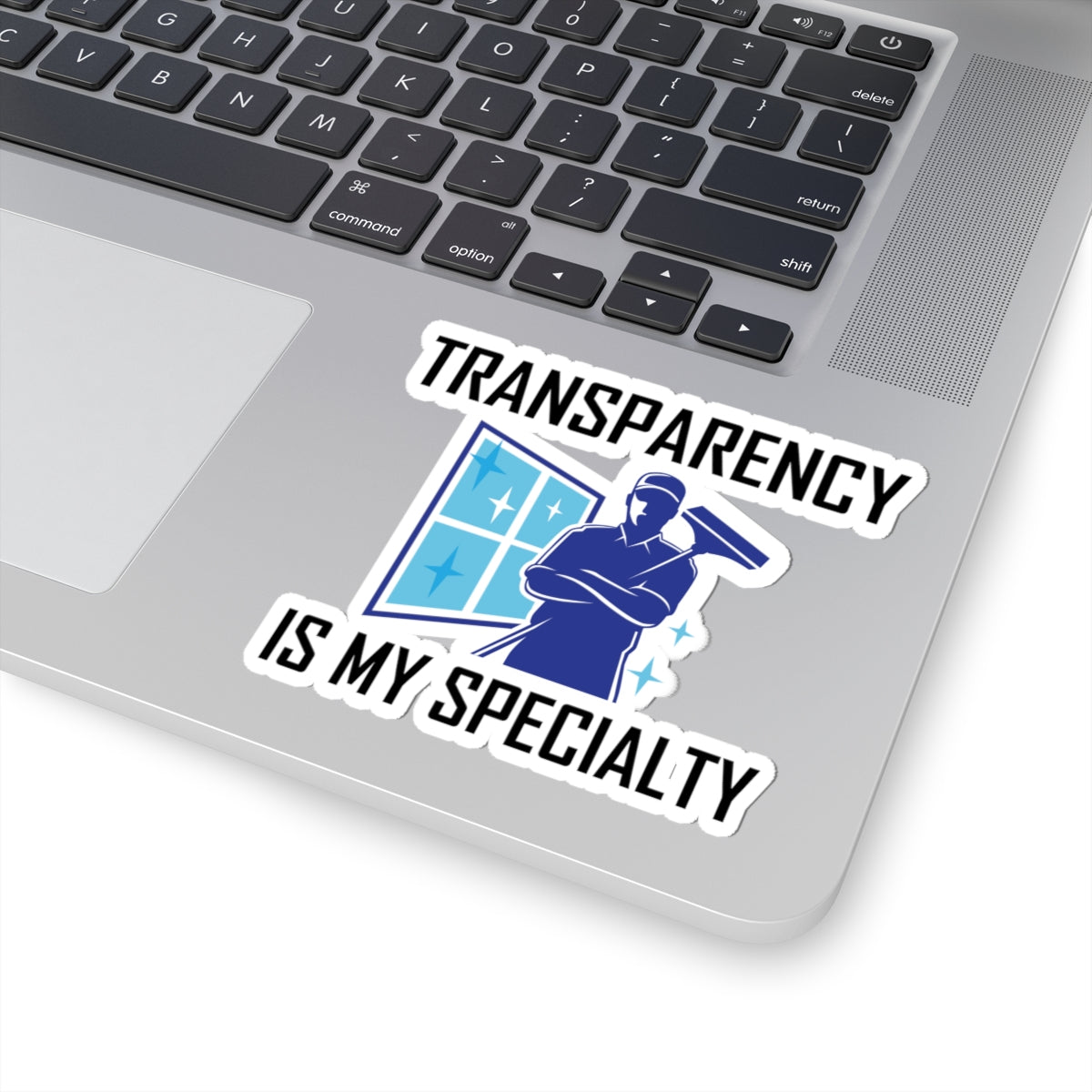 Window Cleaner Sticker - Transparency Specialty Vinyl Decal for Professionals & Technicians