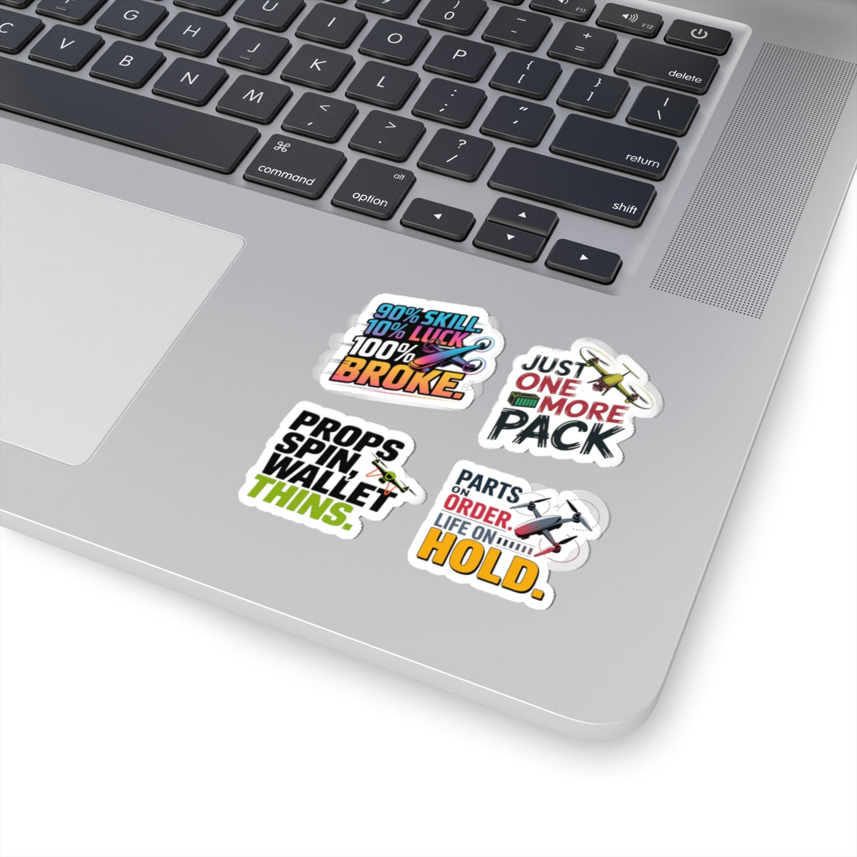 Drone Racing Sticker Pack – 4 PCS Honest Pit Life Decal for FPV Pilots, Quad Addicts