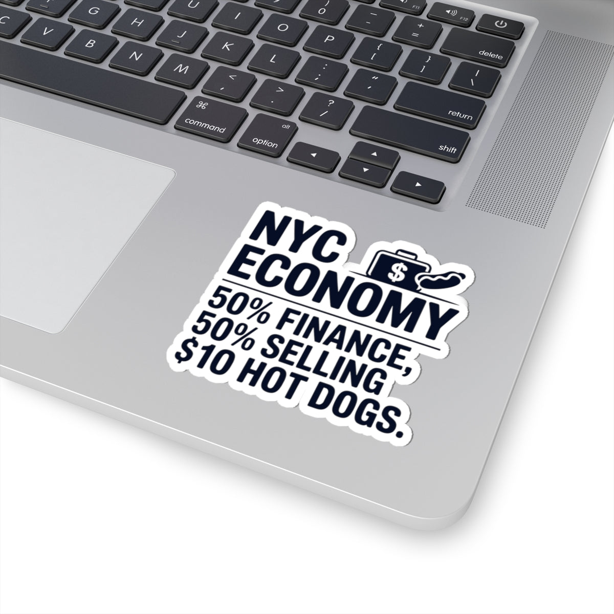 NYC Economy New York Sticker - Manhattan Finance Vinyl Decal for Street Vendors and City Entrepreneurs
