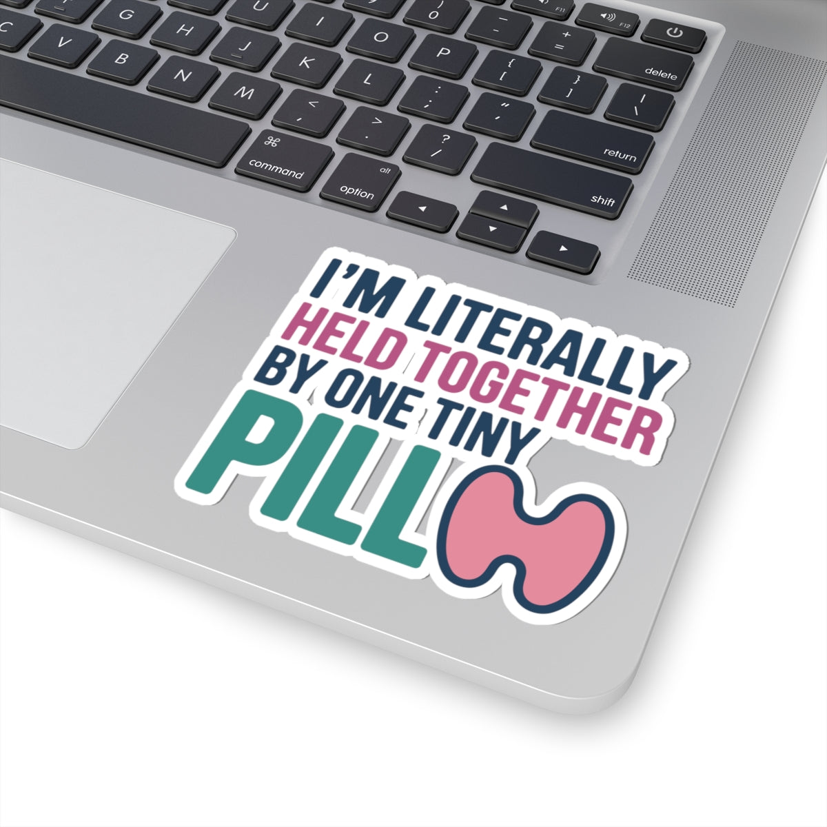 Thyroid Gland Awareness Sticker - Held Together Motto Vinyl Decal for Warriors