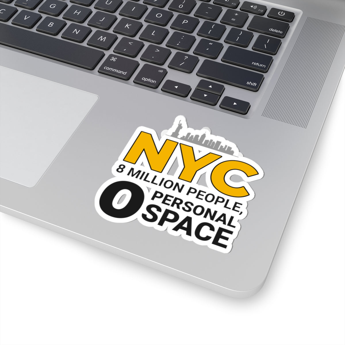 NYC Personal Space Sticker - Crowded City Life Vinyl Decal for Urban Survivors