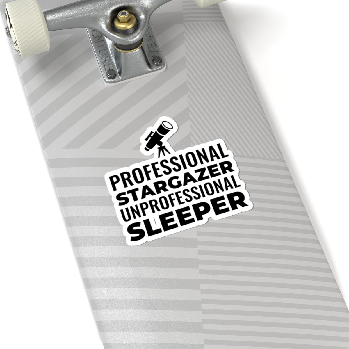 Stargazer Humor Sticker - Sleep-Deprived Astronomer Vinyl Decal for Night Sky Lovers