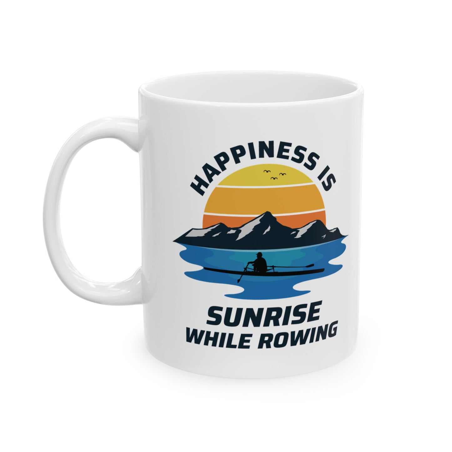 Rowing Mug Morning Rower Sunrise Water Sport Lake Adventure