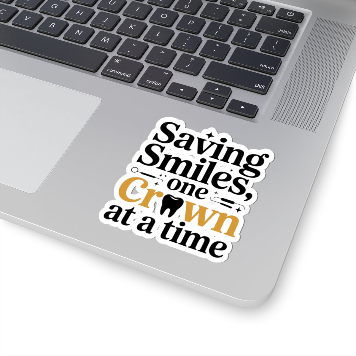 Crown Savior Sticker - Restorative Artistry Vinyl Decal for Dental Ceramists & Lab Techs