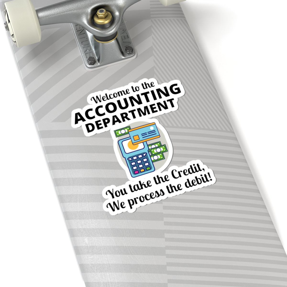 Accountant Vinyl Sticker – Finance Department Office Welcome Sign, CPA Desk Décor & Gift
