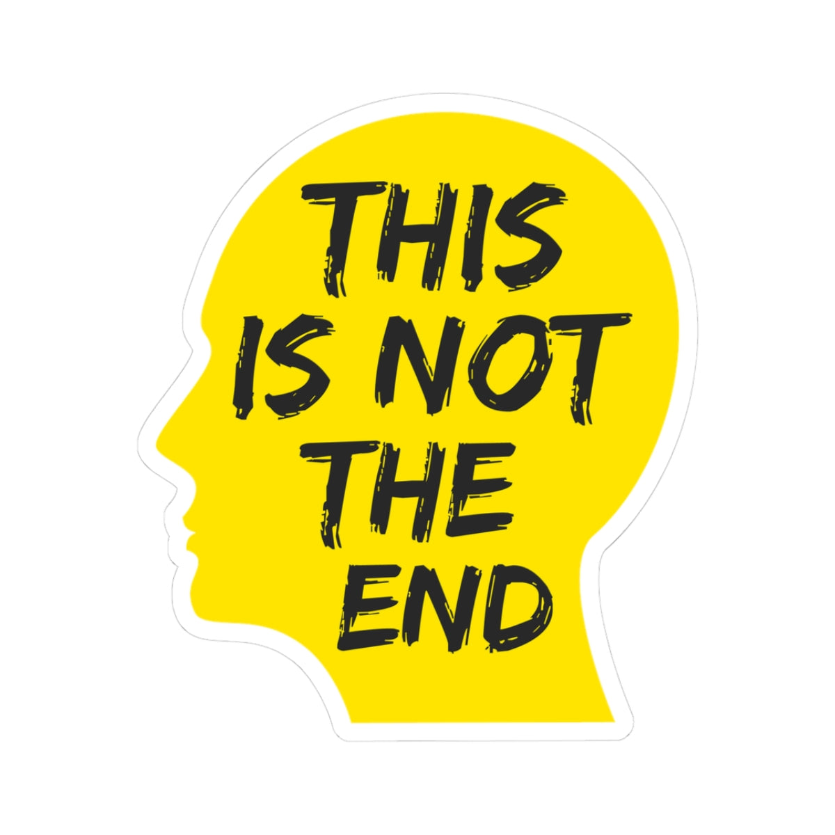 Empowering Mental Health Sticker - Support Ribbon Vinyl Decal for Advocates, Survivors, and Counselors